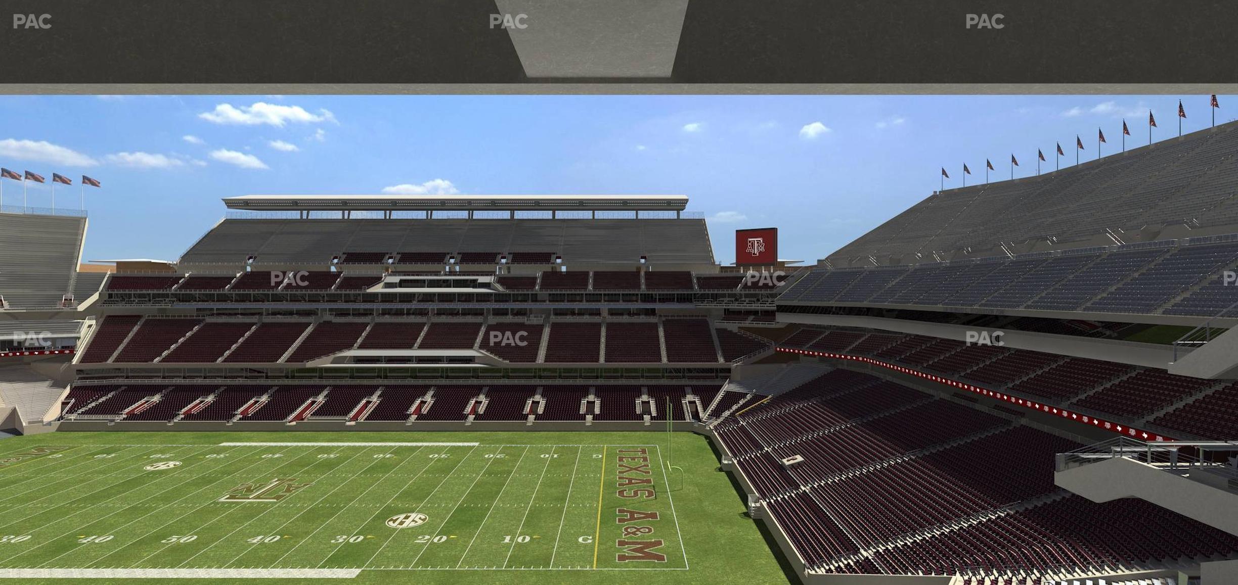 Seating view for Kyle Field Section 231