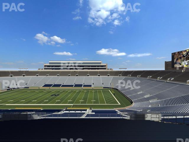 Seating view for Notre Dame Stadium Section 126