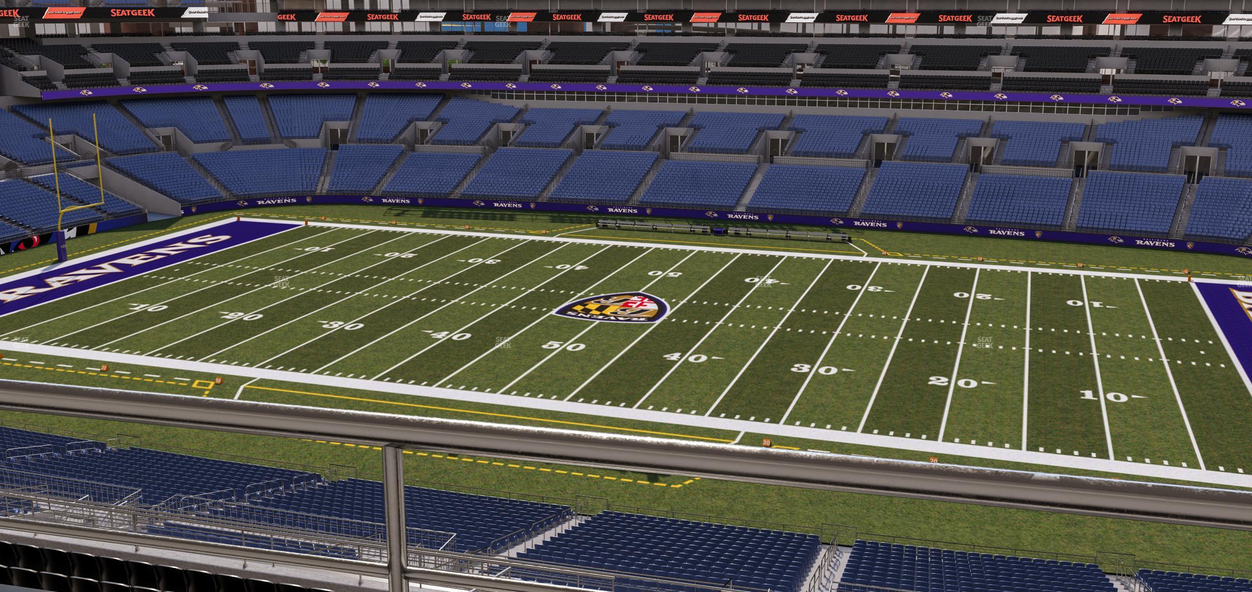 Seating view for M&T Bank Stadium Section Suite 408