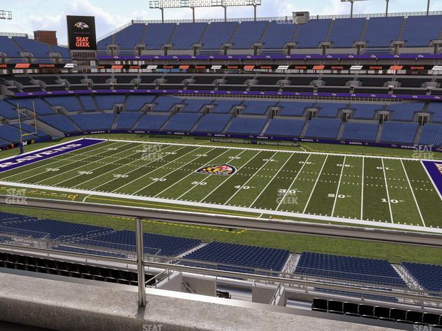 Seating view for M&T Bank Stadium Section Suite 408