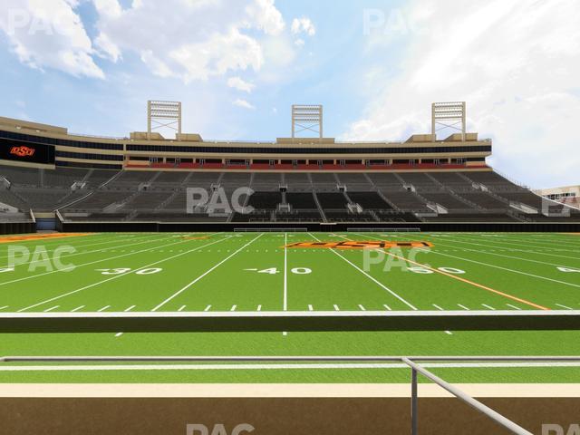 Seating view for Boone Pickens Stadium Section Lower Box 5