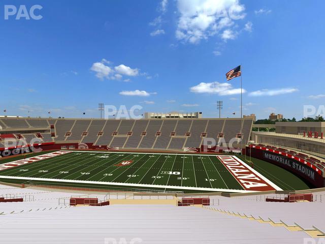 Seating view for Memorial Stadium - Indiana Section 104