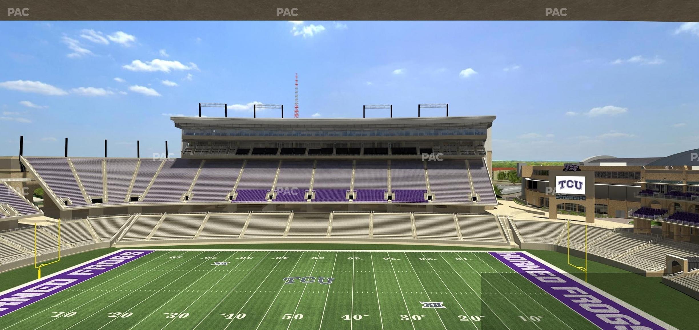 Seating view for Amon G. Carter Stadium Section Champions Suite 8