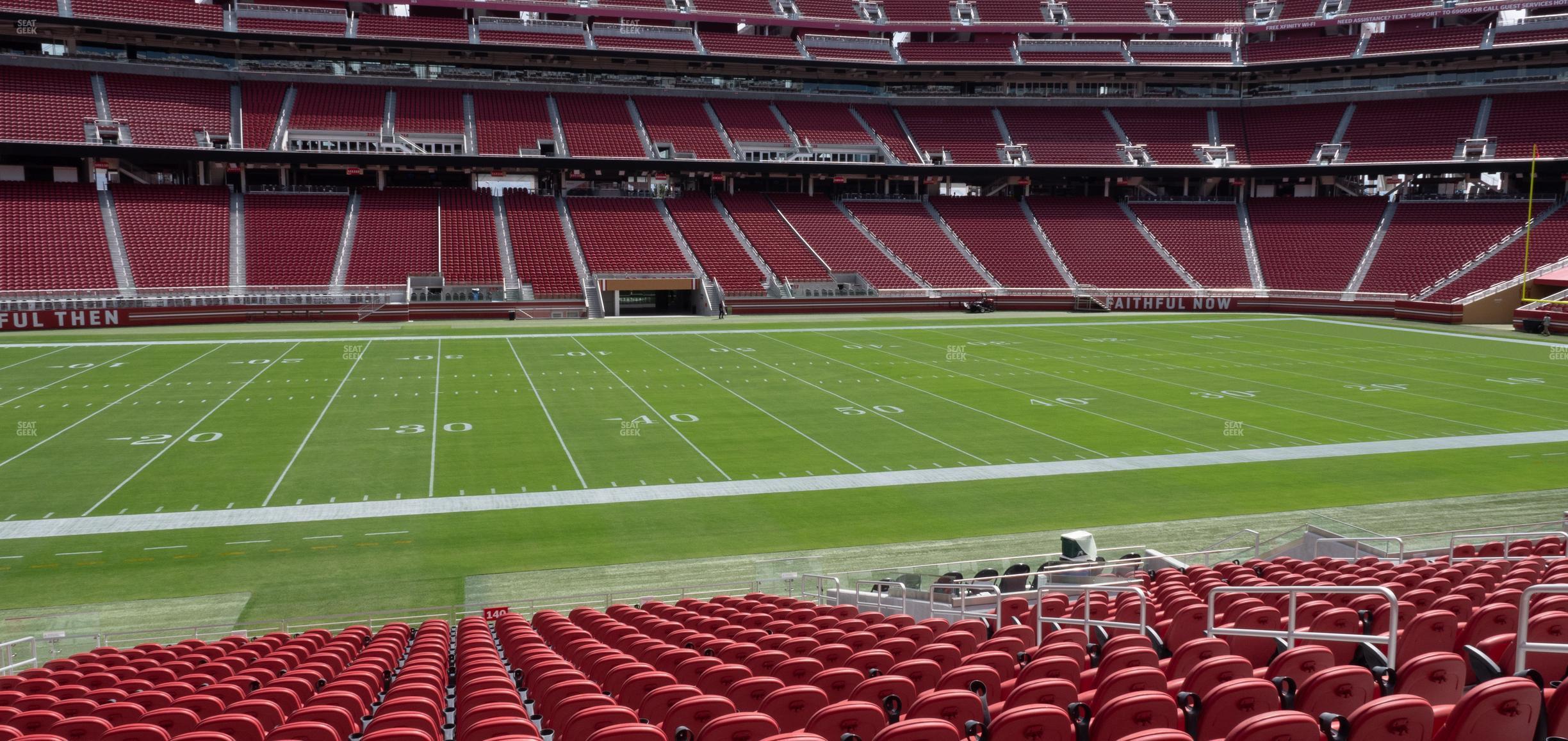 Seating view for Levi's Stadium Section C 140