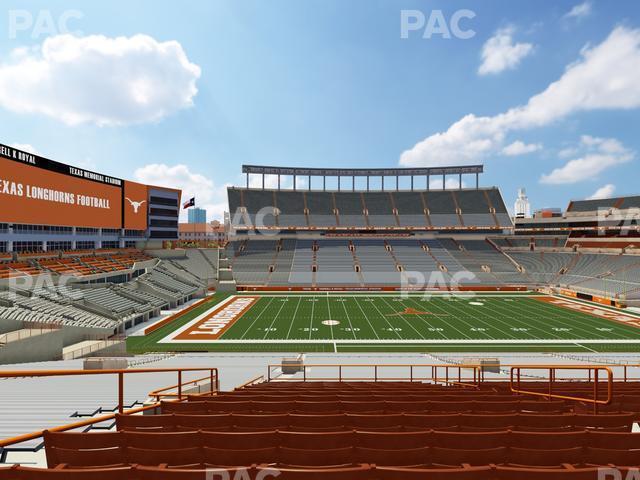 Seating view for Darrell K Royal - Texas Memorial Stadium Section Texas Club 30 C