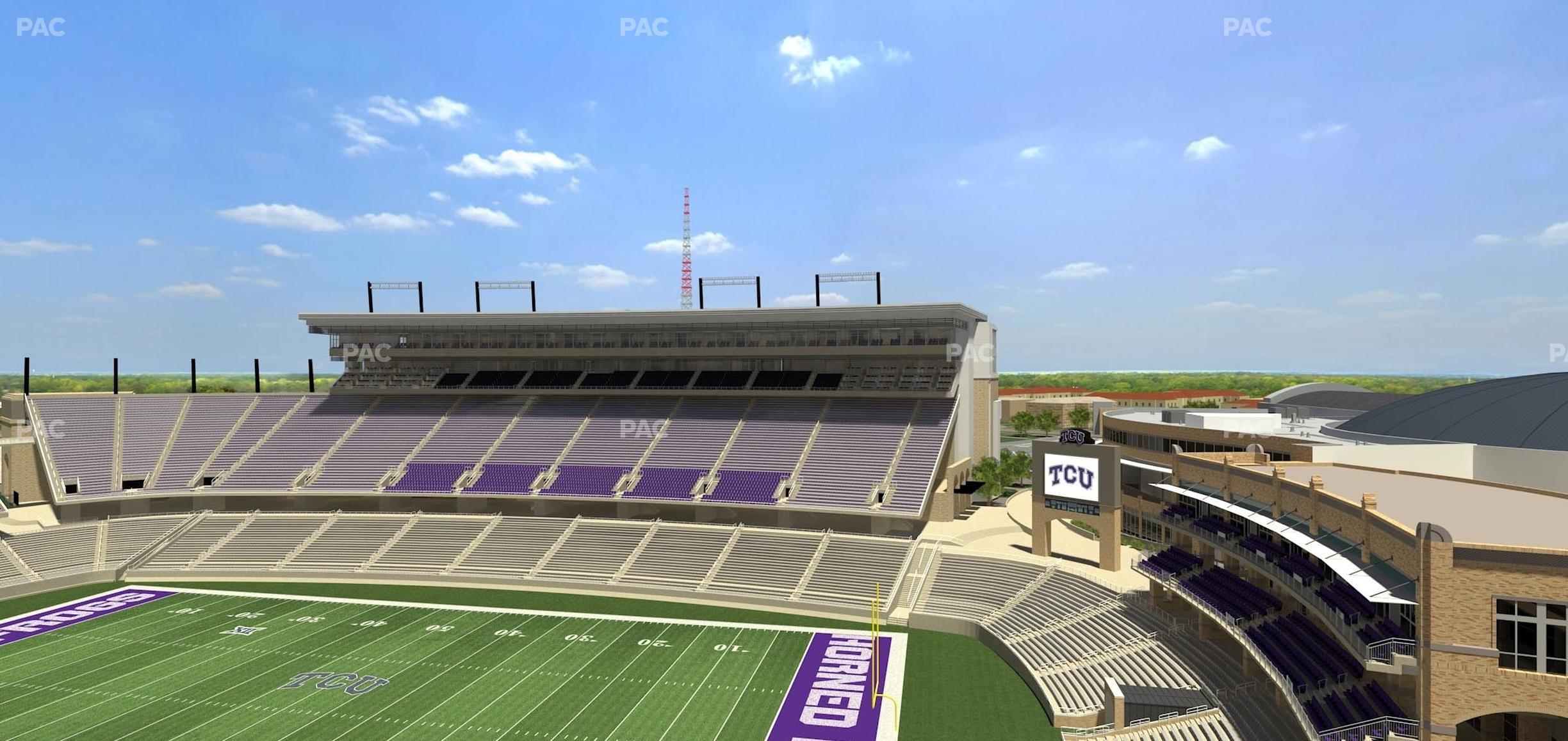 Seating view for Amon G. Carter Stadium Section 301