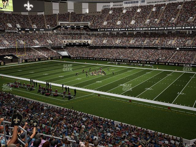 Seating view for Caesars Superdome Section 308