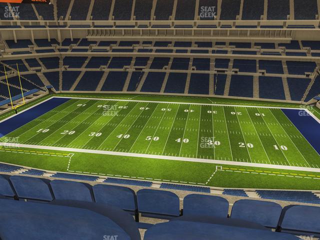 Seating view for Lucas Oil Stadium Section 512