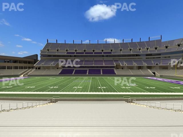 Seating view for Amon G. Carter Stadium Section 124