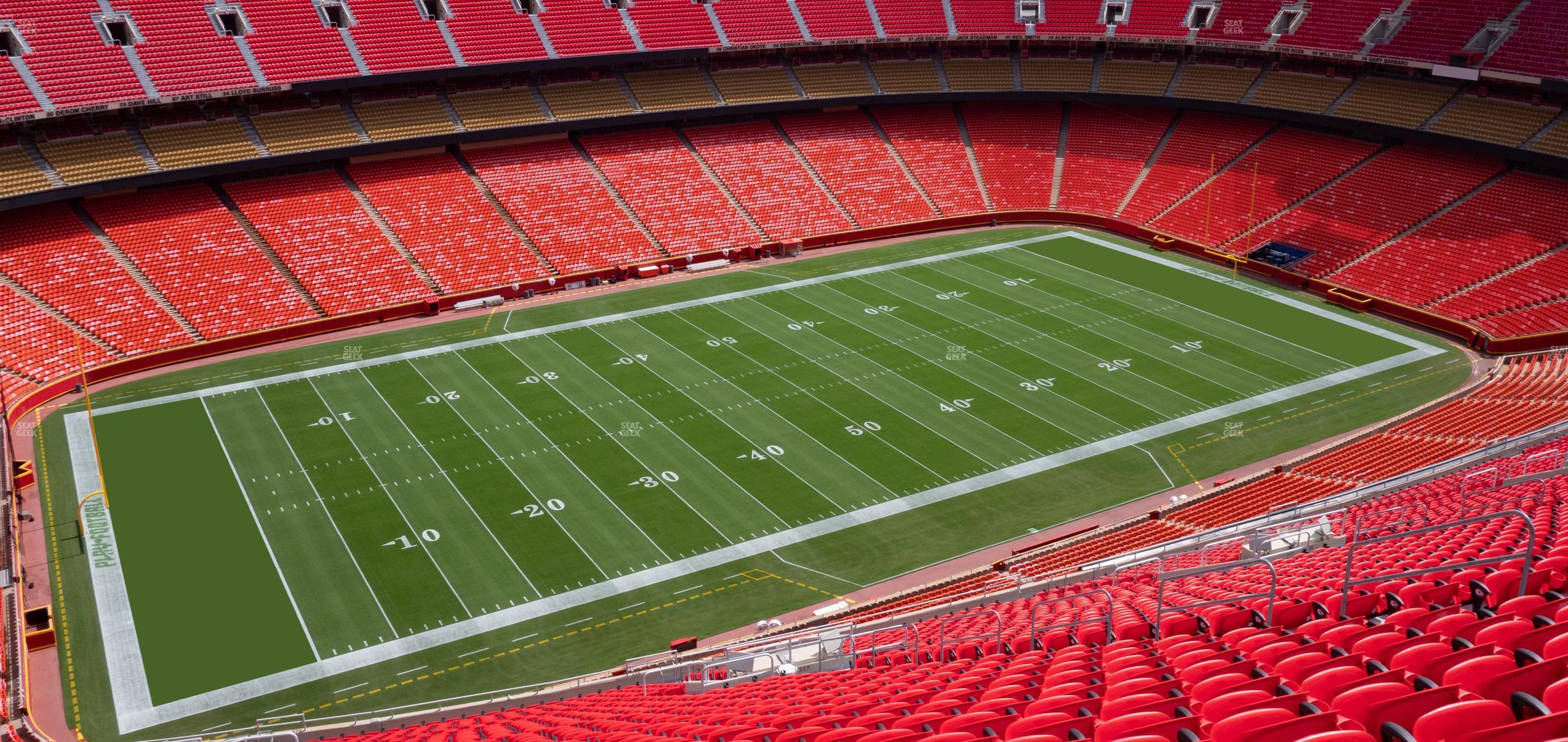 Seating view for GEHA Field at Arrowhead Stadium Section Ada 328