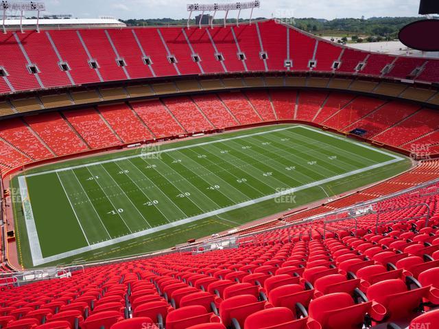 Seating view for GEHA Field at Arrowhead Stadium Section Ada 328