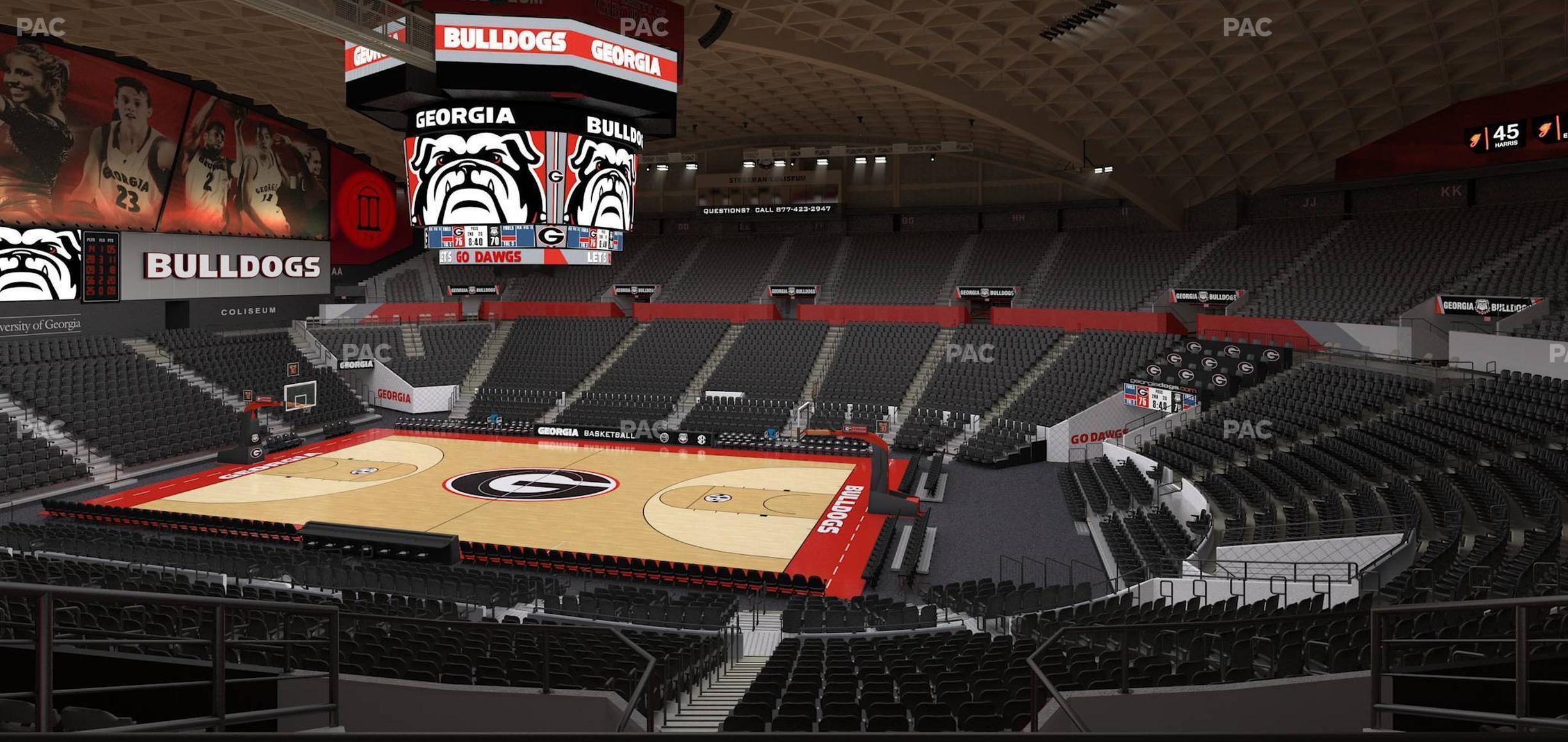 Seating view for Stegeman Coliseum Section Rr