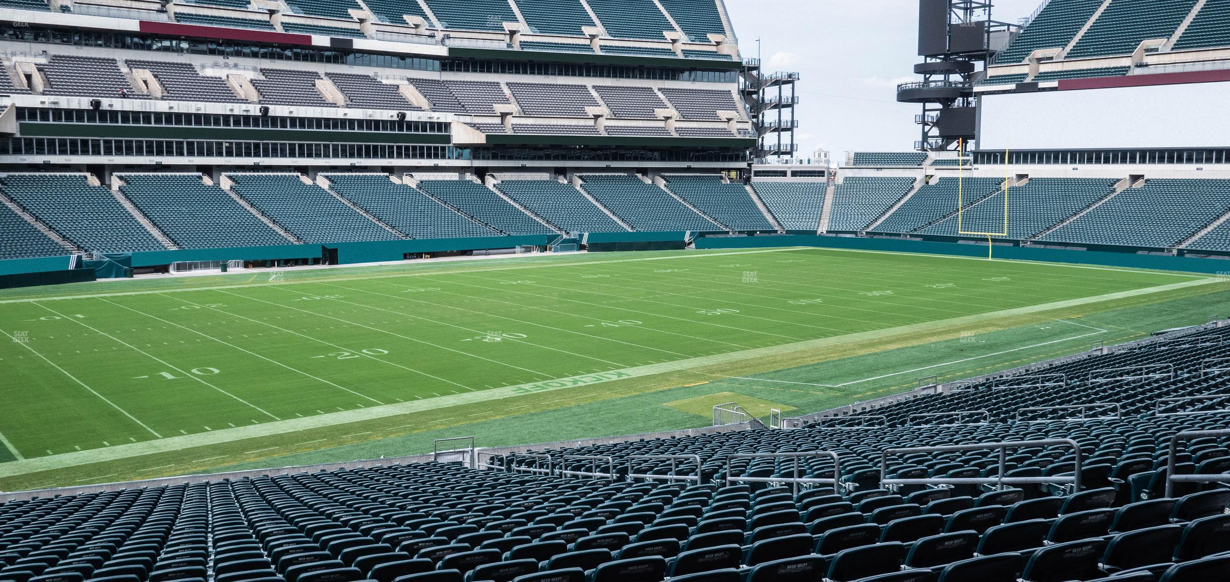 Seating view for Lincoln Financial Field Section 115