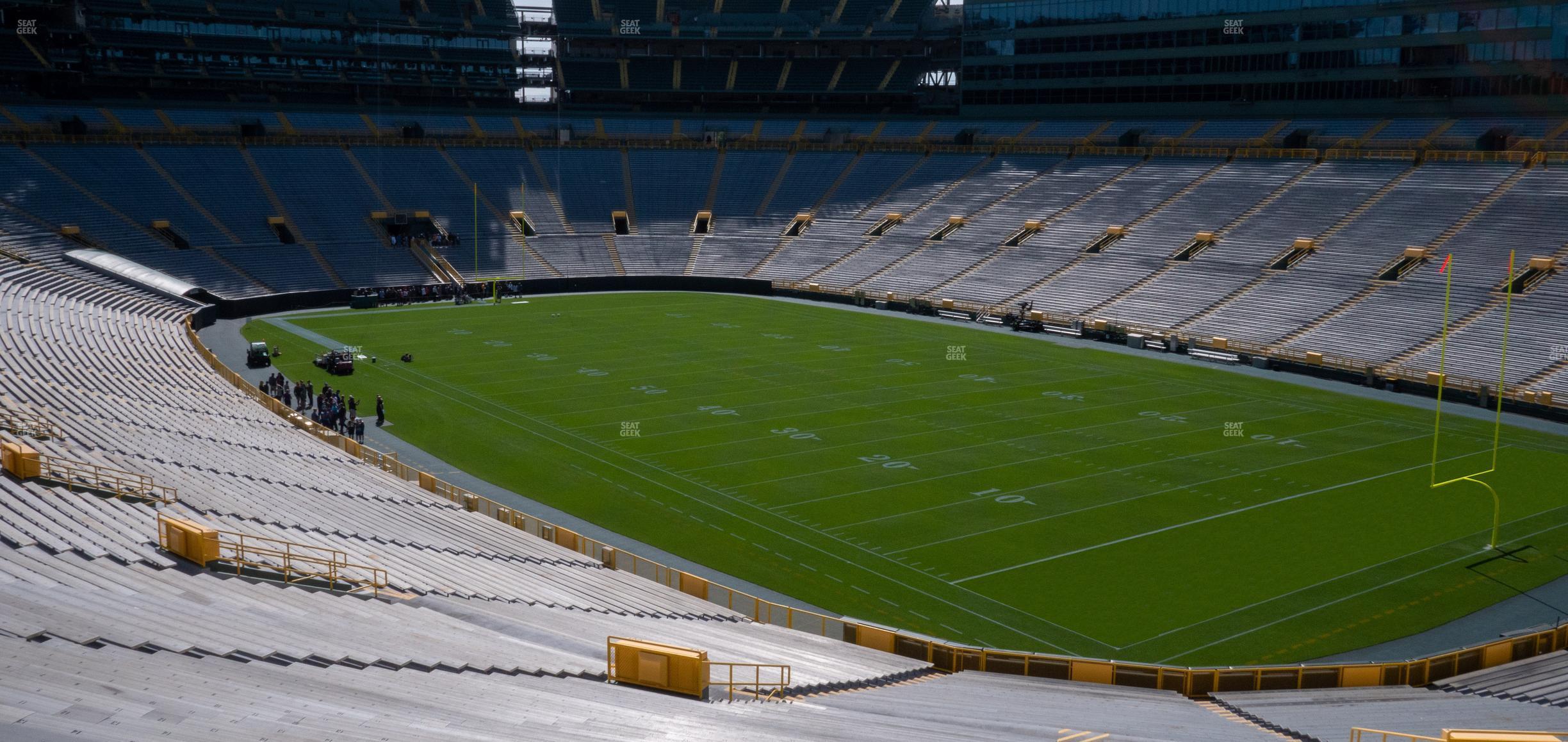 Seating view for Lambeau Field Section 107