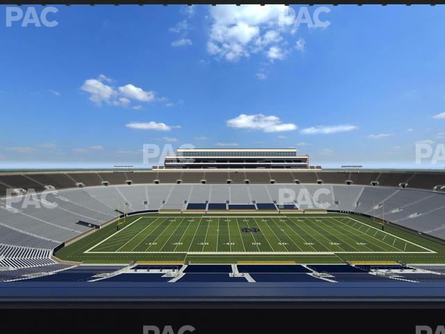 Seating view for Notre Dame Stadium Section Duncan Club 729