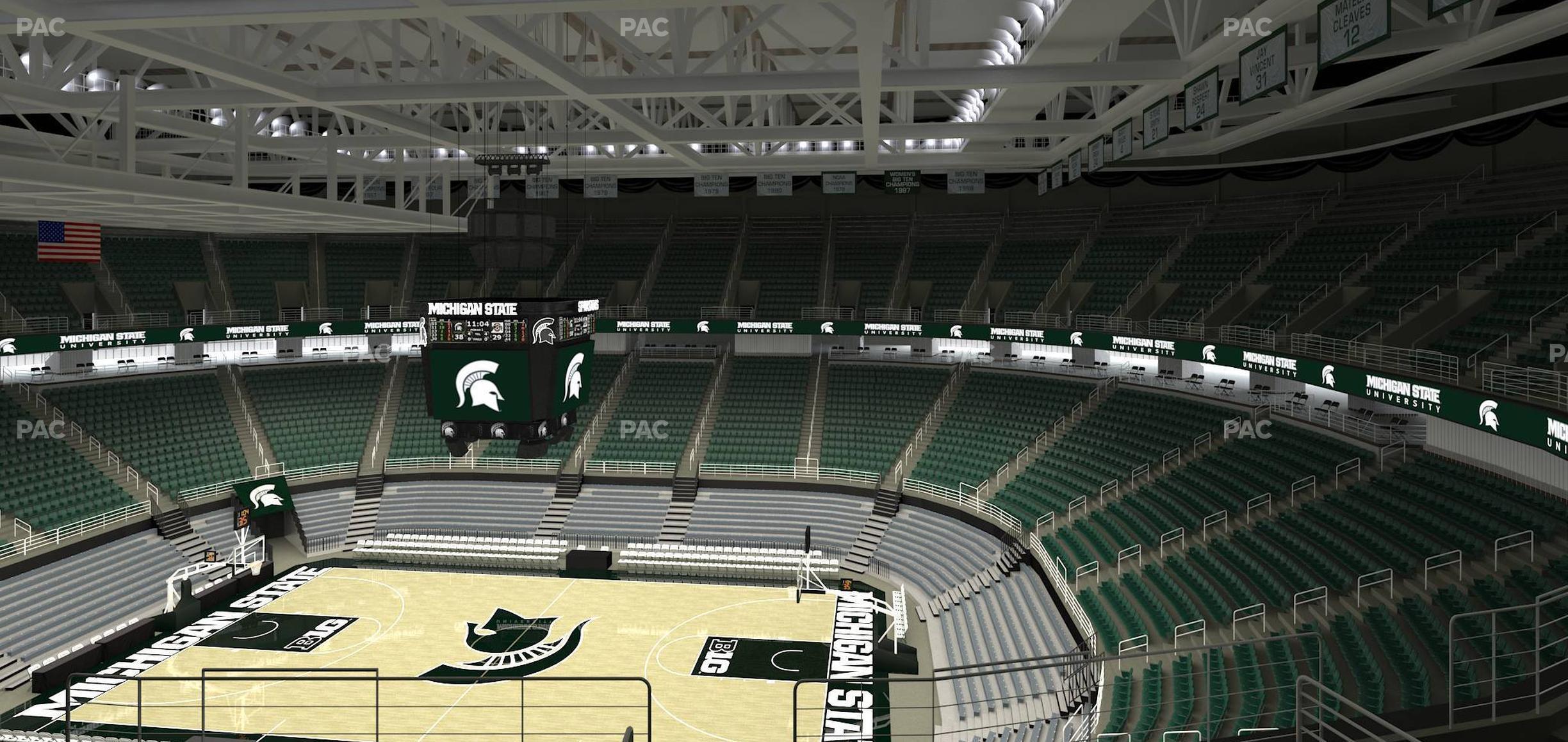 Seating view for Jack Breslin Student Events Center Section 207