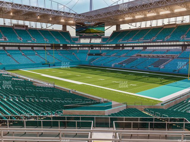 Seating view for Hard Rock Stadium Section 211