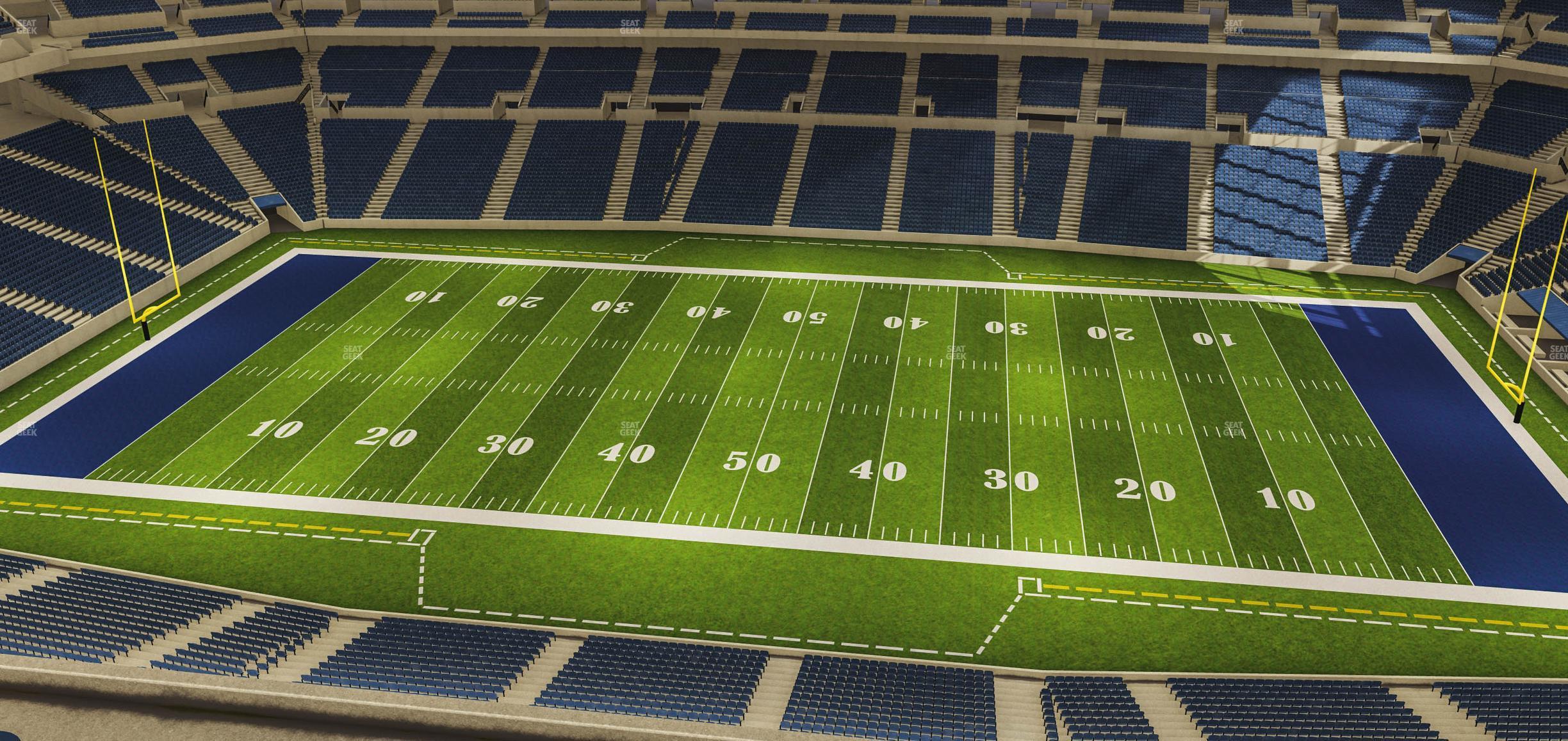 Seating view for Lucas Oil Stadium Section 639