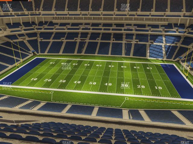 Seating view for Lucas Oil Stadium Section 639