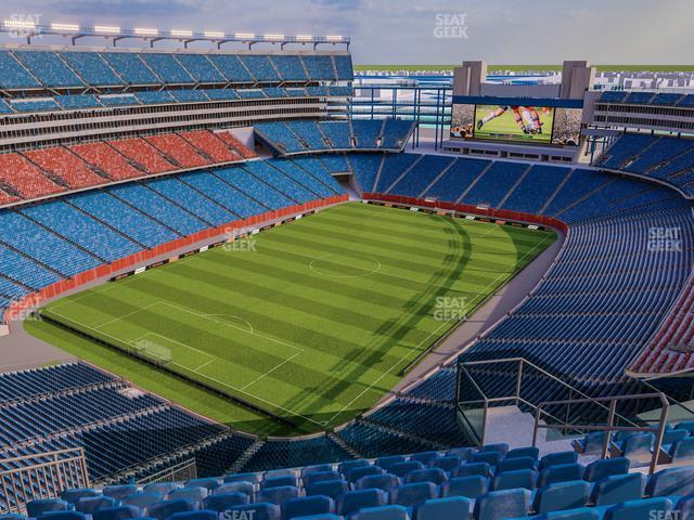 Seating view for Gillette Stadium Section 340