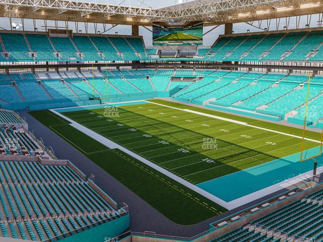 Seating view for Hard Rock Stadium Section 338 Patio Terrace