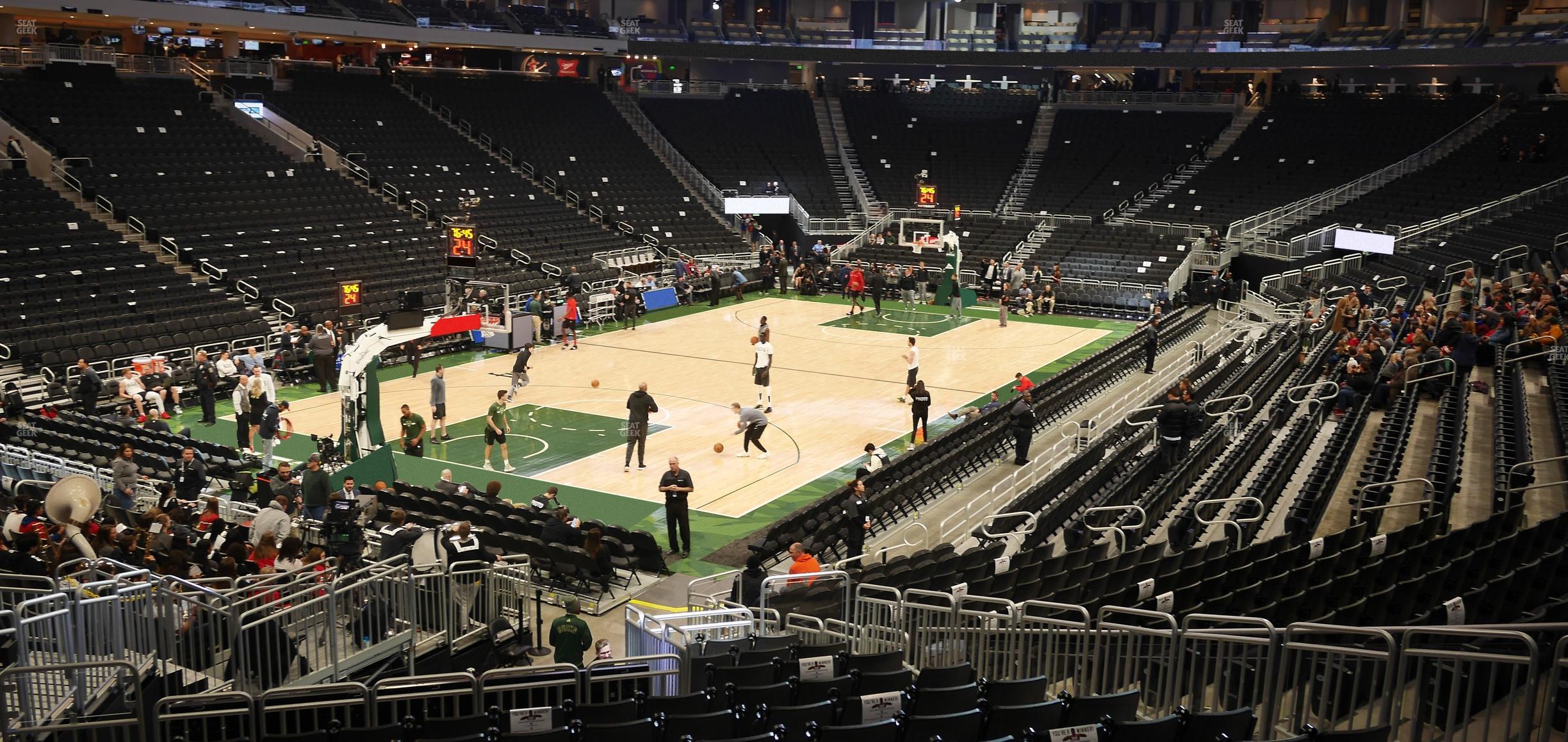 Seating view for Fiserv Forum Section 109