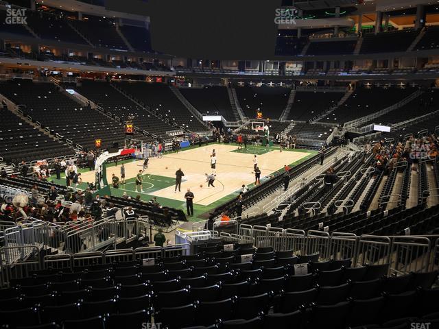 Seating view for Fiserv Forum Section 109