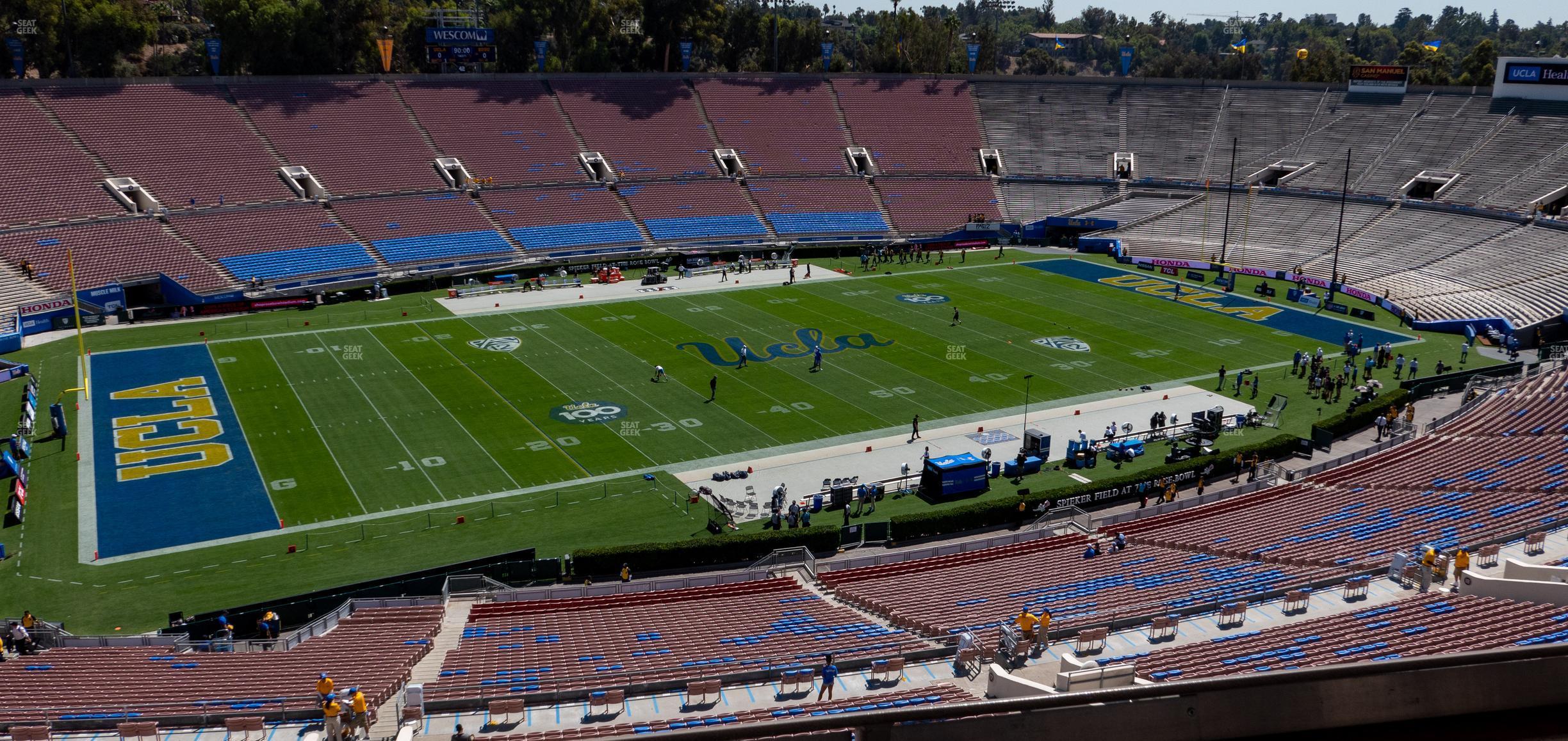 Seating view for Rose Bowl Stadium Section Club 211