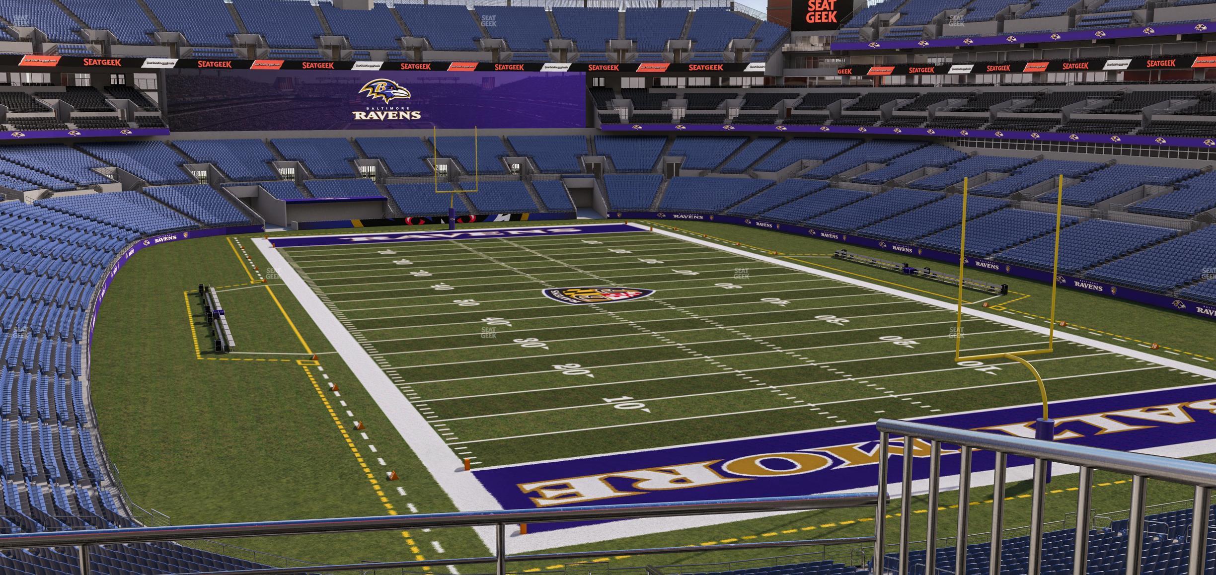 Seating view for M&T Bank Stadium Section 243