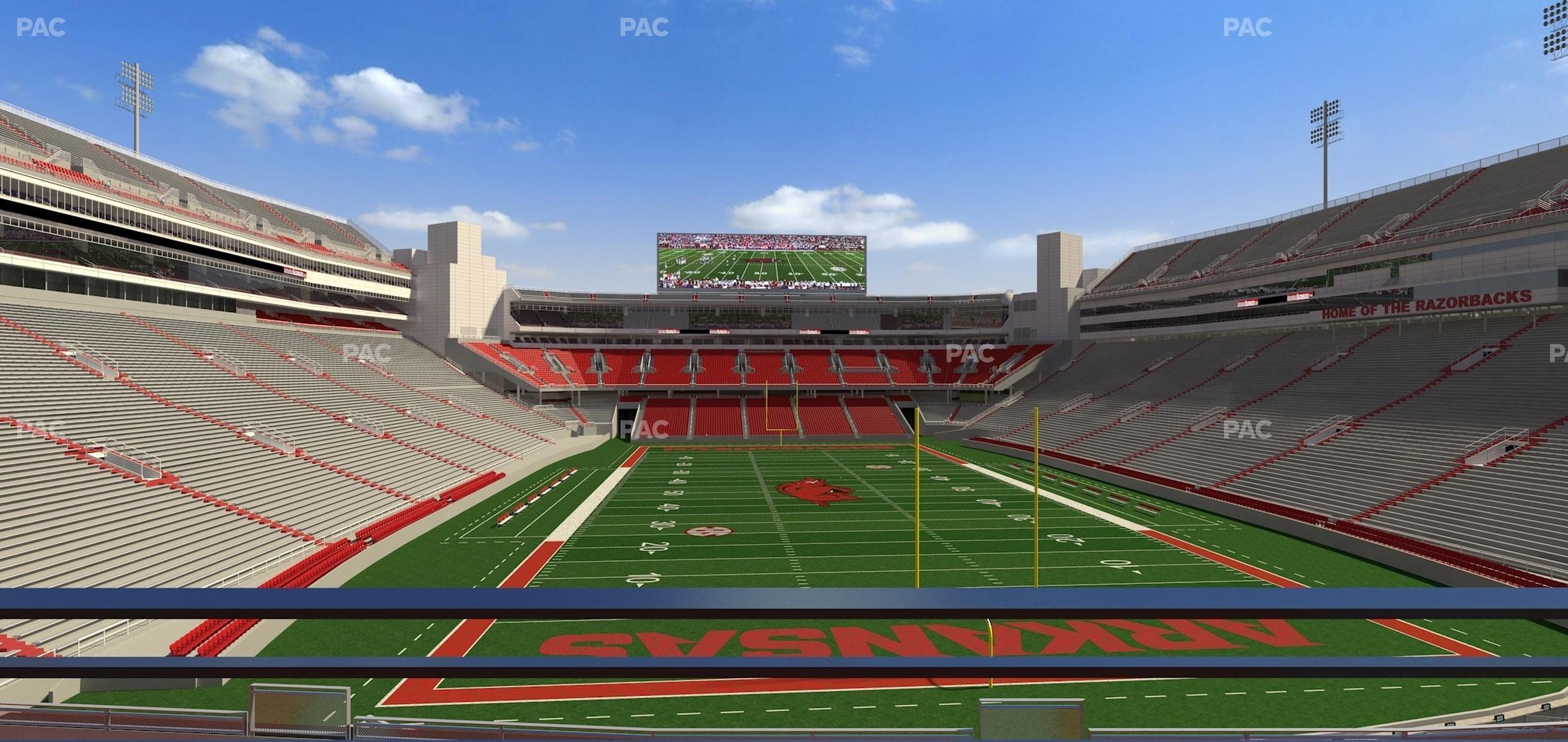 Seating view for Razorback Stadium Section Suite 14