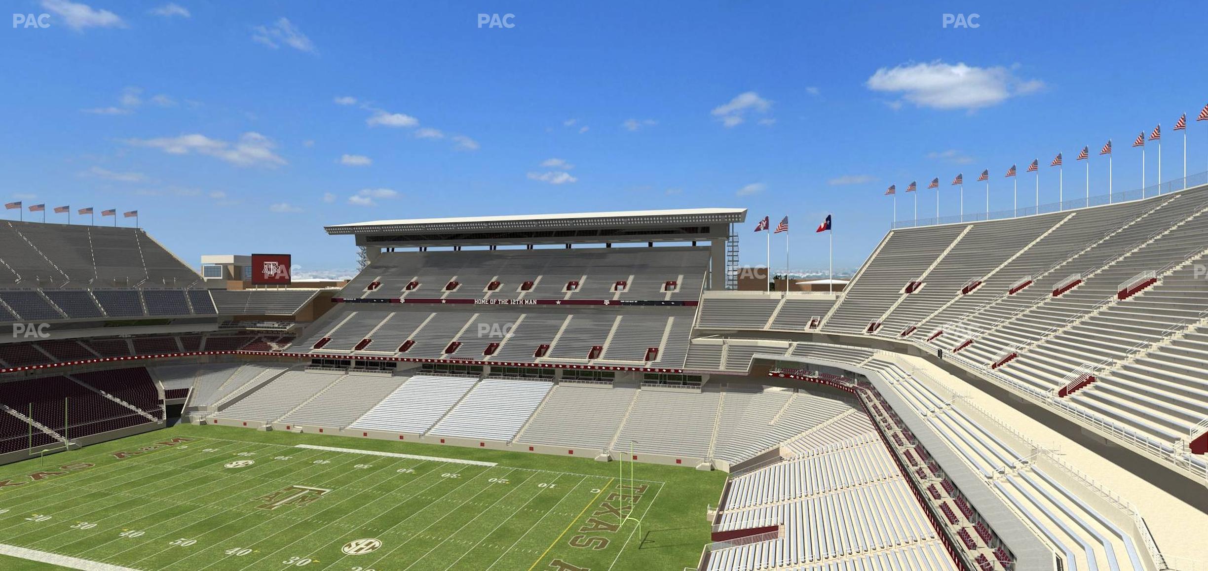 Seating view for Kyle Field Section 301