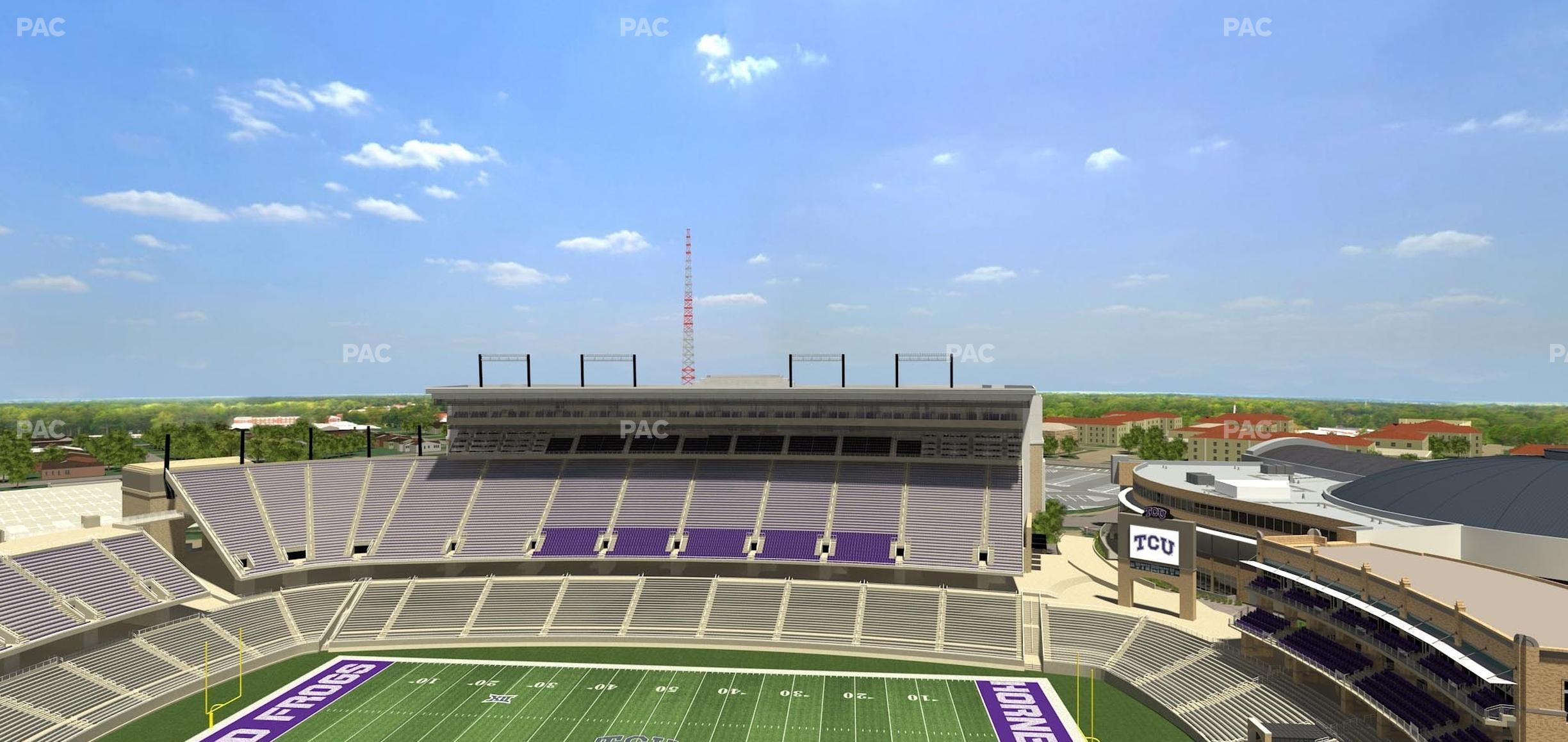 Seating view for Amon G. Carter Stadium Section 404