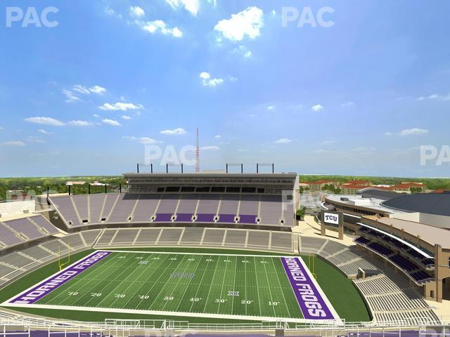 Seating view for Amon G. Carter Stadium Section 404