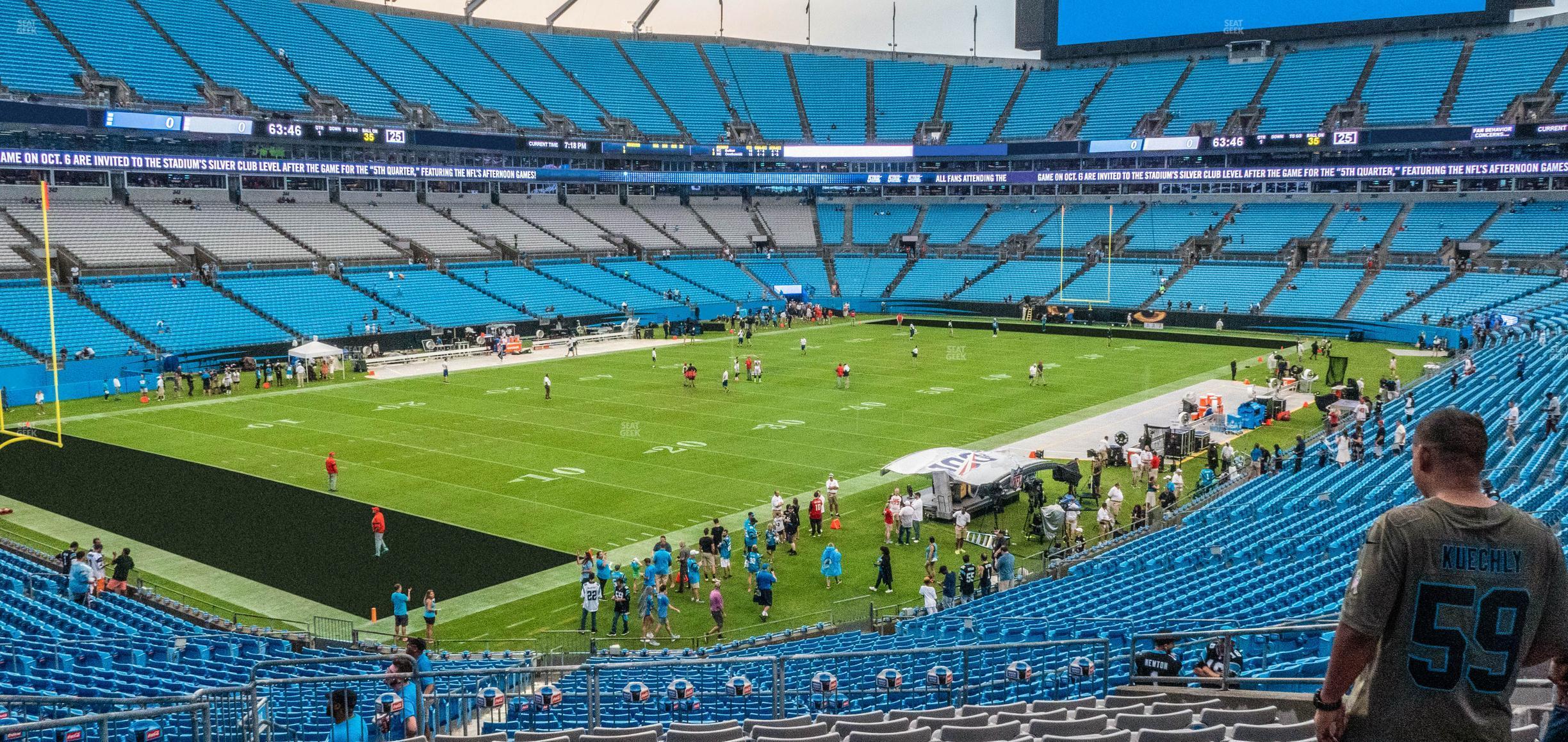 Seating view for Bank of America Stadium Section 323