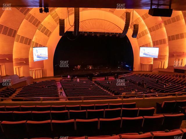 Seating view for Radio City Music Hall Section First Mezzanine 6