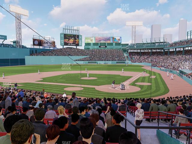 Seating view for Fenway Park Section Loge Box 135