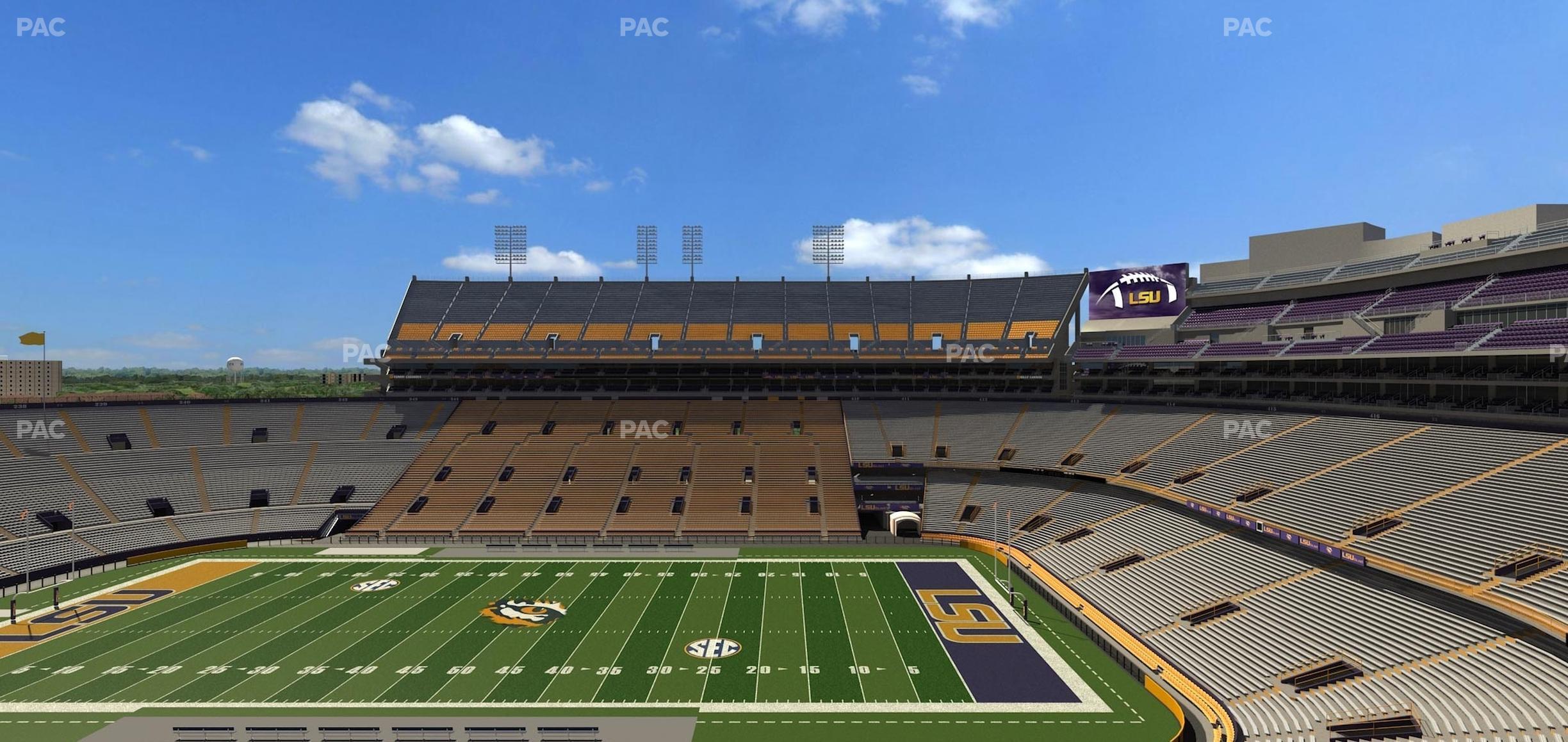 Seating view for Tiger Stadium Section Club 205