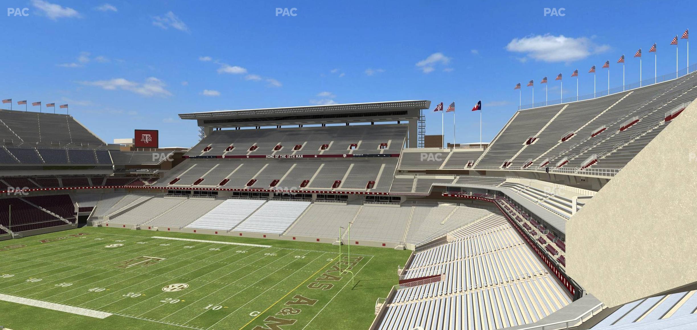 Seating view for Kyle Field Section Southwest Loge