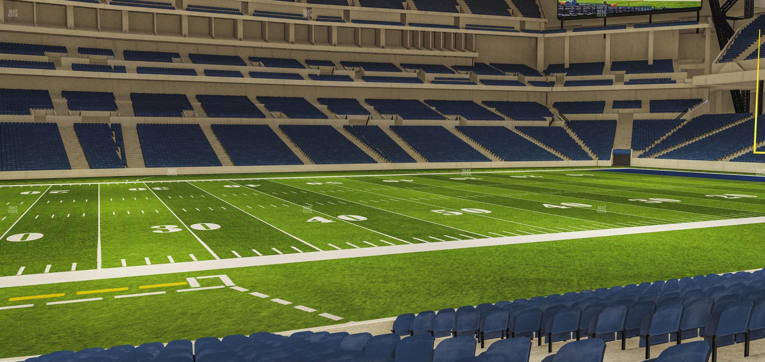 Seating view for Lucas Oil Stadium Section 115