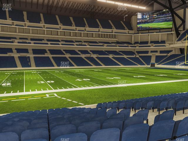 Seating view for Lucas Oil Stadium Section 115