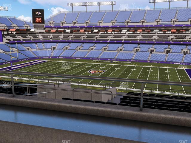 Seating view for M&T Bank Stadium Section Suite 352