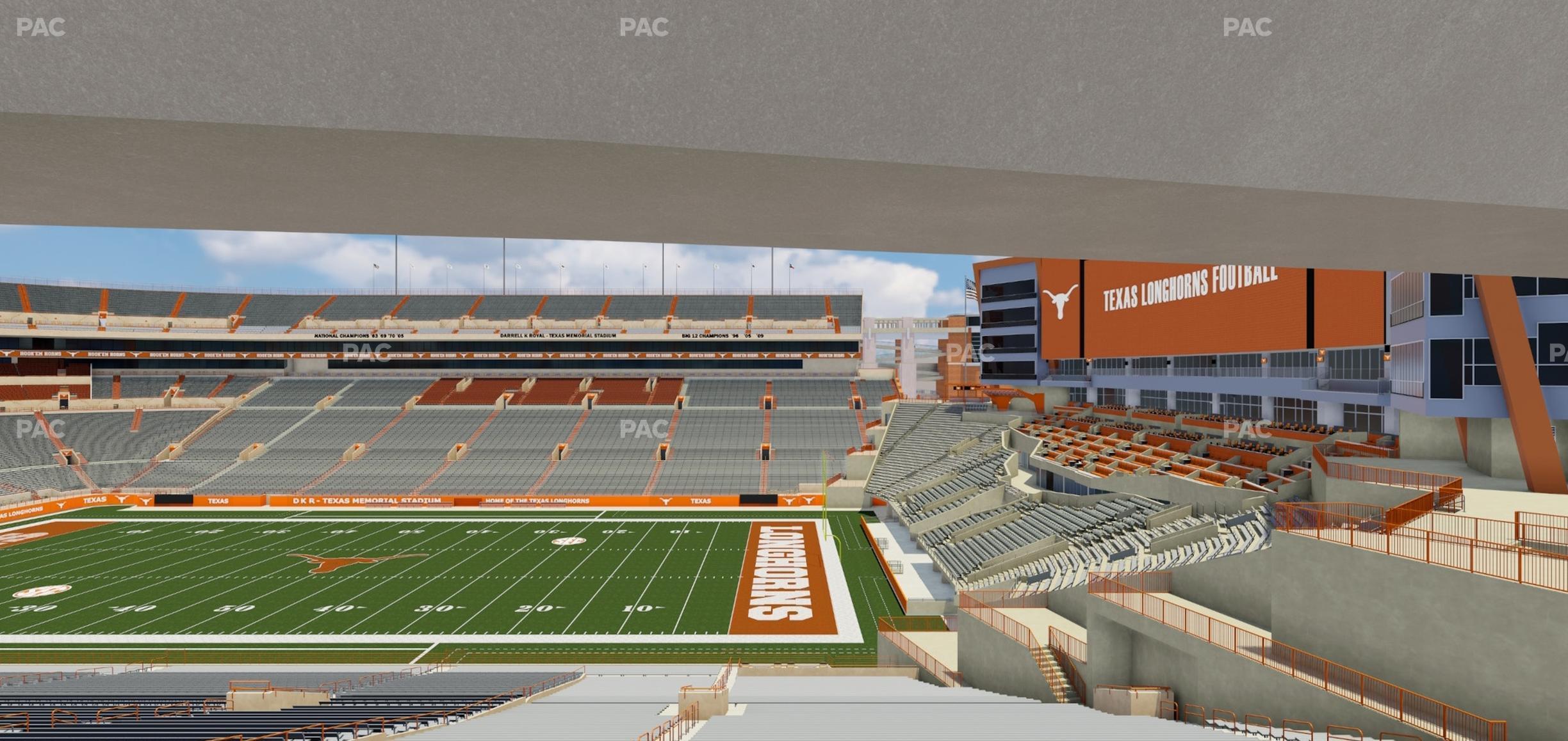 Seating view for Darrell K Royal - Texas Memorial Stadium Section 2