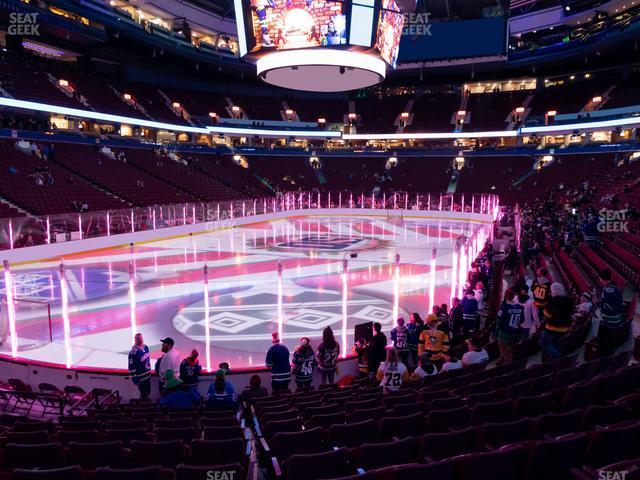 Seating view for Rogers Arena Section 121