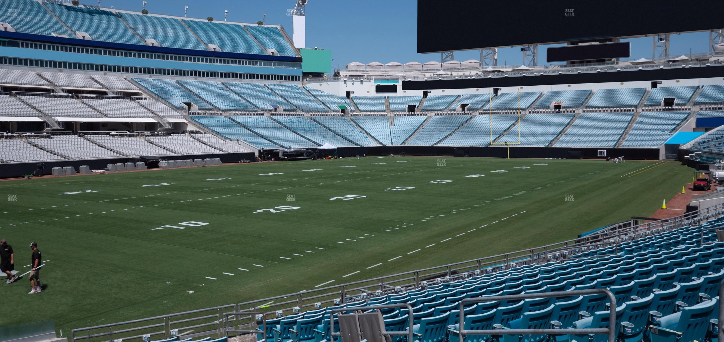 Seating view for EverBank Stadium Section 143