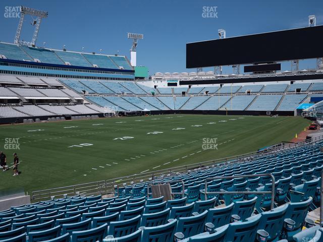 Seating view for EverBank Stadium Section 143