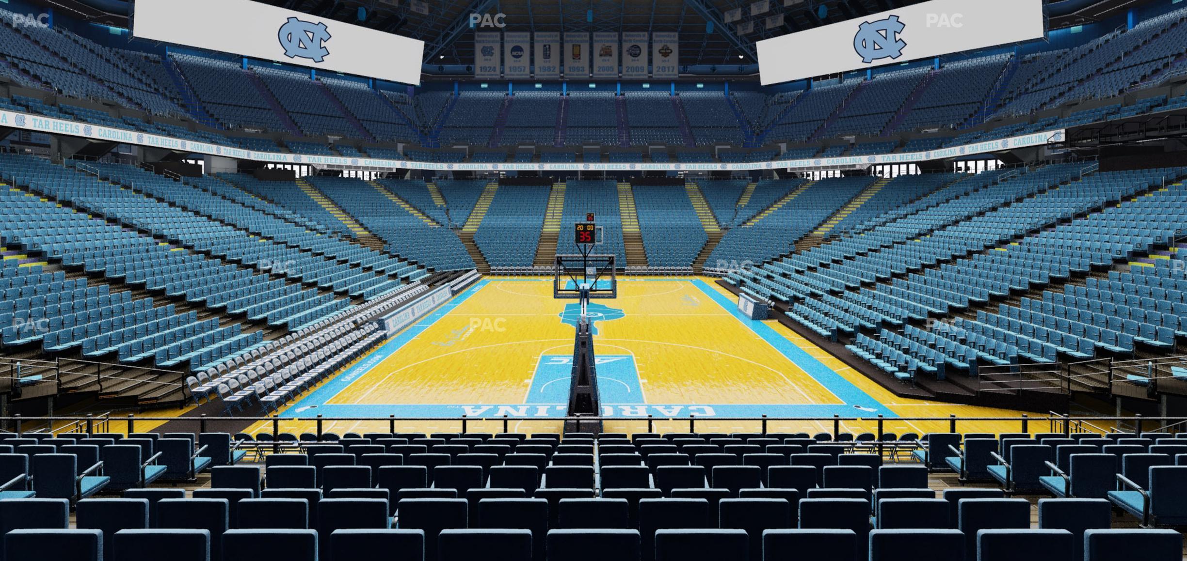 Seating view for Dean Smith Center Section 117