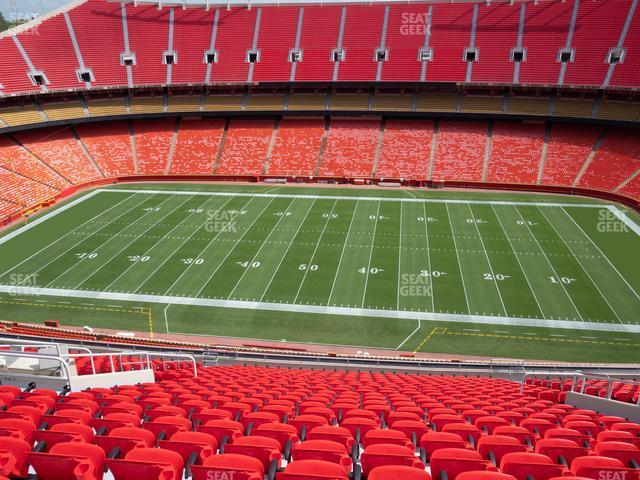 Seating view for GEHA Field at Arrowhead Stadium Section 323