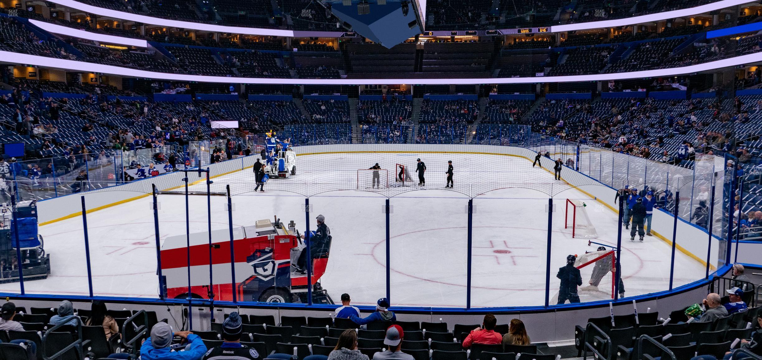 Seating view for Amalie Arena Section 123