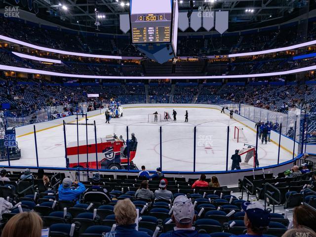 Seating view for Amalie Arena Section 123