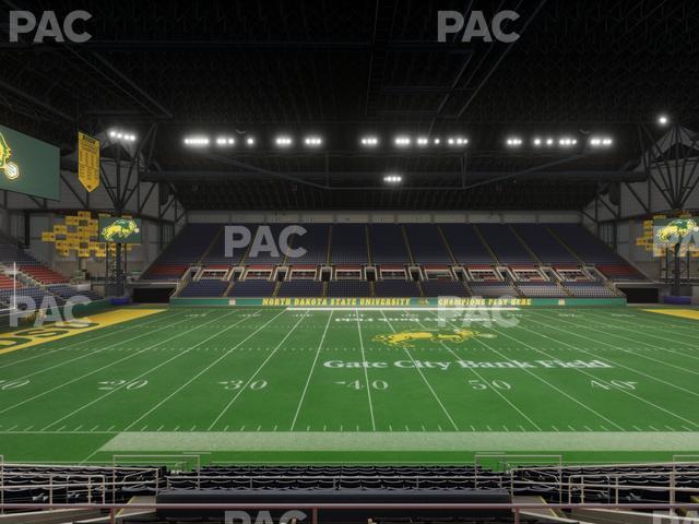 Seating view for Fargodome Section Elevated 2